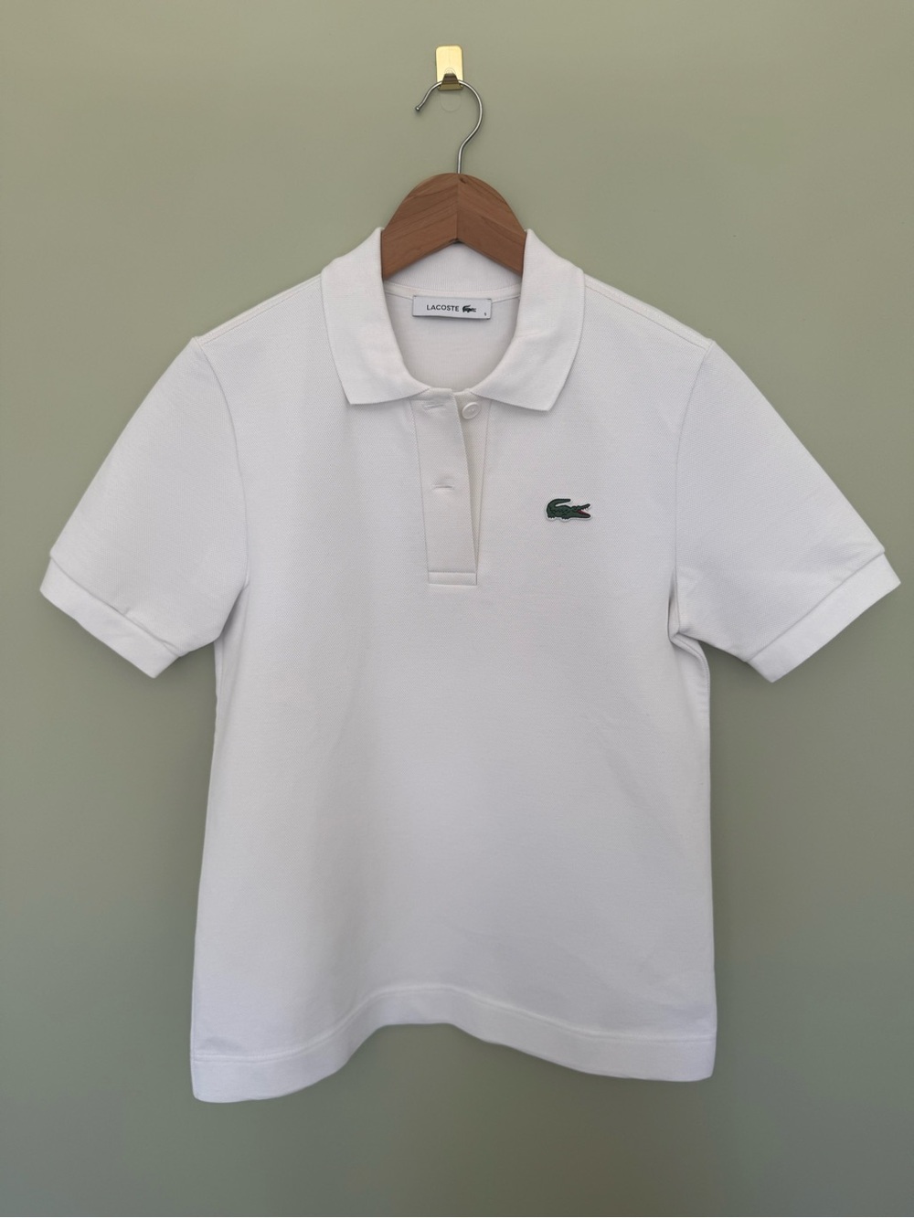White Lacoste Polo